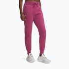 Women's trousers Under Armour Rival Fleece dark maroon/white fuchsia dusk/white