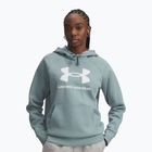 Women's sweatshirt Under Armour Rival Fleece Big Logo Hoody serpentine/white