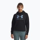 Women's sweatshirt Under Armour Rival Feelce Shimmer Hoody black/iridescent