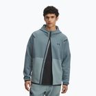 Men's sweatshirt Under Armour Unstoppable Fleece Full Zip HD jasper blue/serpentine/black
