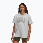 Women's training T-shirt Under Armour Rival Campus mod gray light heather/expedition green