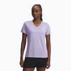 Women's training T-shirt Under Armour Tech V-Twist transparent/white