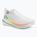Women's running shoes Under Armour Velociti SPD white/orange bloc/metallic silver