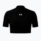 Women's training T-shirt Under Armour HeatGear Crop Mock ultimate black/white