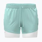 Women's running shorts Under Armour Velociti Pro 4" 2N1 refresh mint/castlerock