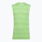 Men's running top Under Armour Velociti Tank lumos lime/white