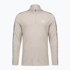 Men's sweatshirt Under Armour Tech Taping 1/2 Zip timberwolf taupe/black/white