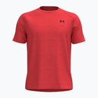 Men's training T-shirt Under Armour Tech Textured venom red/black