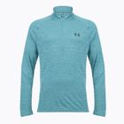 Men's longsleeve Under Armour Tech Textured 1/2 Zip boundless blue/black