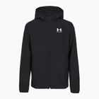 Men's training jacket Under Armour Vibe Woven Windbreaker Jacket black/white