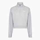 Women's sweatshirt Under Armour Rival Fleece Script HZ mod gray light heather/white