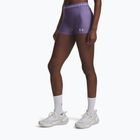Women's training shorts Under Armour HeatGear Shorty purple luxe/purple crest