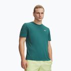 Men's training T-shirt Under Armour Tech Taping rack green/fade green