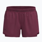 Women's training shorts Under Armour Tech Play Up 2IN1 Shorts claret/claret/ox blood