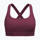 Training bra Under Armour Crossback Mid claret/ox blood