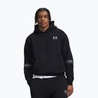 Men's sweatshirt Under Armour Icon Fleece Taped Hoodie ultimate black/white