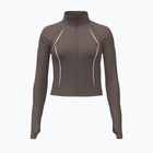 Women's training sweatshirt Under Armour Meridian Contour Full Zip peppercorn/white/peppercorn