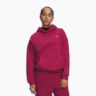 Women's sweatshirt Under Armour Icon Fleece Hoodie claret/white