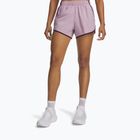 Women's running shorts Under Armour Fly By 3" Shorts mauve pink/purple echo/reflective