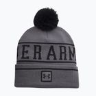 Men's winter hat Under Armour Halftime Pom Beanie castlerock/black/black