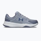 Men's training shoes Under Armour Edge Leather gravel/blue fog/blackout navy