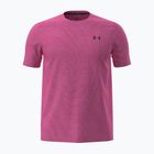 Men's training shirt Under Armour Vanish Seamless Novelty SS pink frenzy/ultimate black