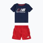 Children's set New Balance Contrast Athletic Tee & Nylon Short nb navy