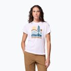 Women's trekking T-shirt Columbia Ruby Springs Graphic Fitted white/get hiked