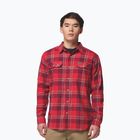 Men's shirt Columbia Flare Gun Stretch Flannel mtn red trails edge plaid
