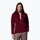 Women's sweatshirt Columbia Benton Springs 1/2 Snap rich wine/eraser pink