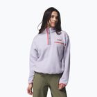 Women's fleece sweatshirt Columbia Helvetia II Cropped Half Snap Fleece lavender pearl/shale purple/zing