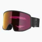 Ski goggles Salomon Sentry Pro Sigma black/sigma poppy red