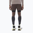 Men's running shorts Salomon Sense 2IN1 coffee bean