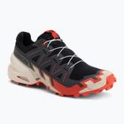 Men's running shoes Salomon Speedcross 6 black/fiery red/almond milk