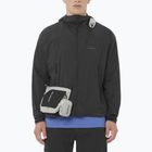 Men's Windbreaker Jacket Salomon Outwind Full Zip deep black