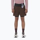 Men's running shorts Salomon Sense Aero 2IN1 5" coffee bean