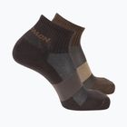 Socks Salomon Evasion Ankle 2 pairs dark earth/walnut
