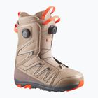 Men's snowboard boots Salomon Launch Boa SJ Boa kelp/brown lentil/dragon fire
