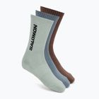 Socks Salomon Everyday Crew 3 pack stormy weather/sea foam/mustang