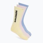 Socks Salomon Everyday Crew 3 pack brunnera blue/dusty yellow/icy pink