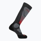 Ski socks Salomon S/Pro Anthracite/Medium Grey/Fiery Red