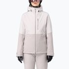 Women's ski jacket Salomon Highland white sand/silver cloud