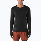 Men's running longsleeve Salomon Sense Aero GFX Tee LS deep black/black beauty
