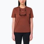 Women's running shirt Salomon Shakeout Core SS Tee burnt umber