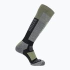 Ski socks Salomon S/Blaze black/oil green