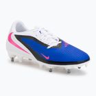 Men's football boots Nike Phantom 6 Low Academy SG racer blue/white/pink blast