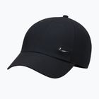 Baseball cap Nike Dri-Fit Club Unstructured Metal Swoosh 2026 black/metallic silver