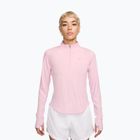 Women's running long sleeve Nike Tempo Swoosh Run Dri-Fit 1/4-Zip pink foam/white
