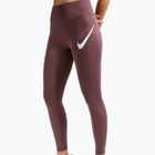 Women's running leggings Nike Tempo Swoosh Run High-Waisted 7/8 tattoo/white