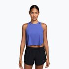 Women's running top Nike AeroSwift Dri-Fit ADV Cropped Tank Top off sapphiree/black